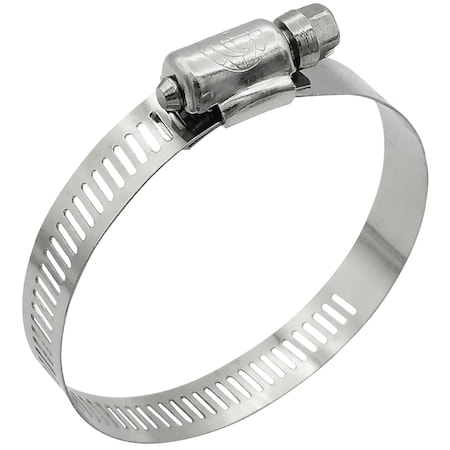 Seachoice Stainless-Steel Marine Hose Clamps, 1/2" Band, Size #40, 10/Bx 23394